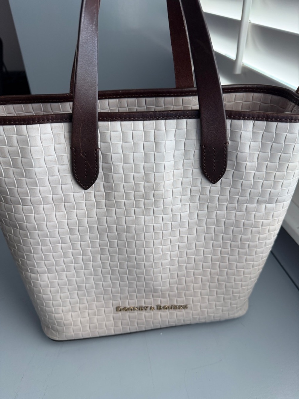 Dooney & Bourke Liliana  Woven Leather Tote - Picture 8 of 12